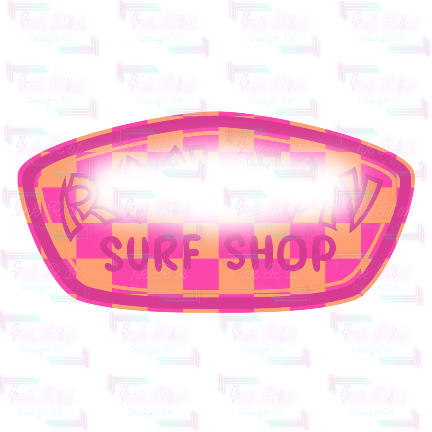 Pink Checkered RJ Clipart - COMMERCIAL USE ONLY