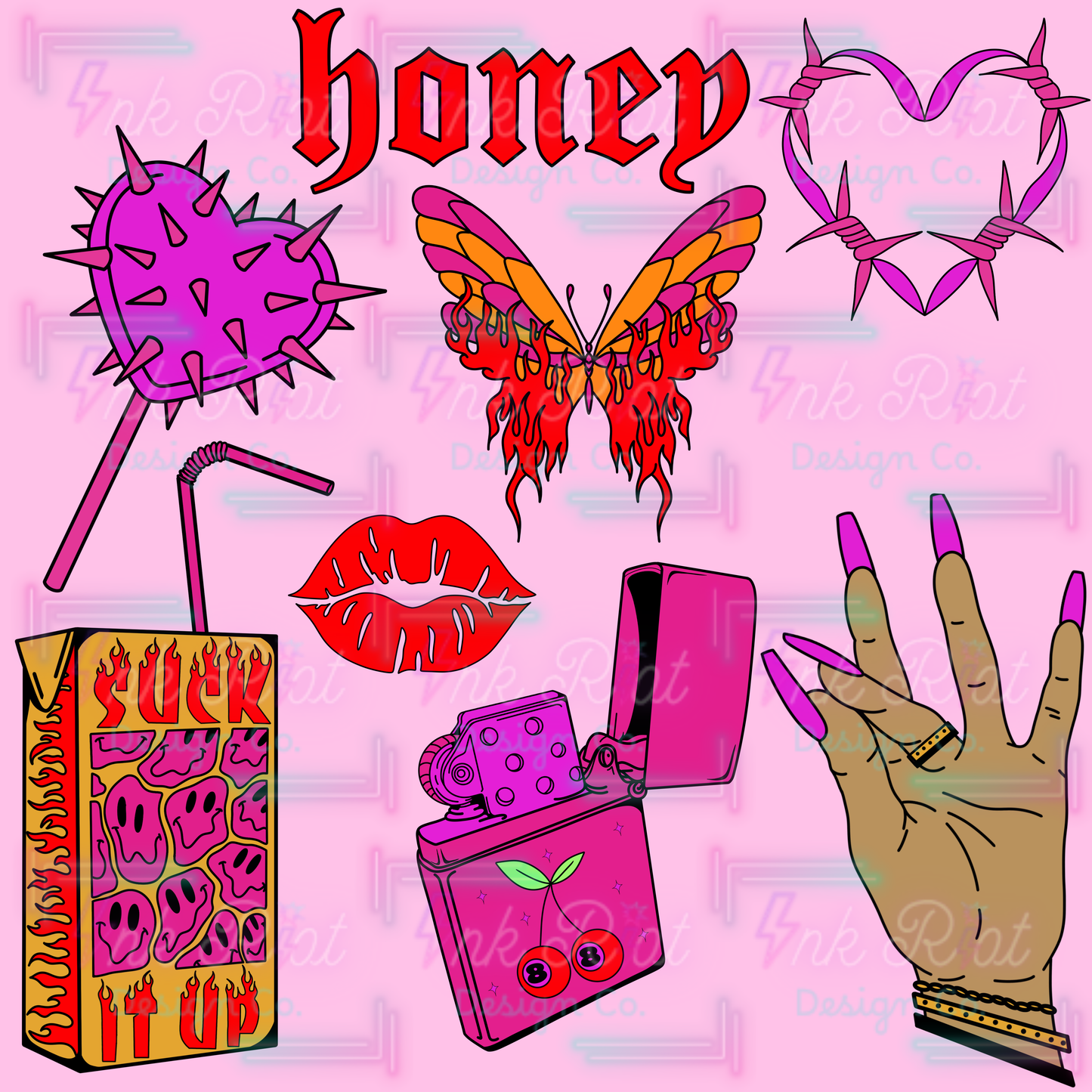 Edgy Queen Clipart Bundle - COMMERCIAL USE ONLY