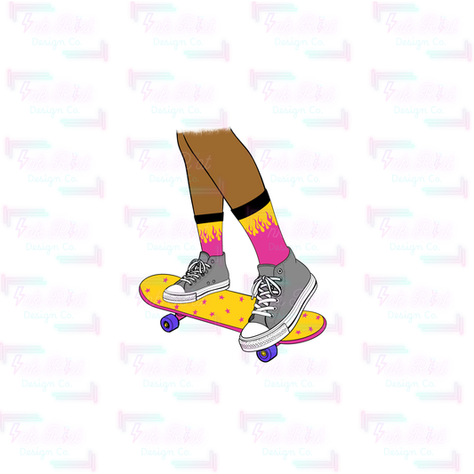 Skateboard 1 Clipart - COMMERCIAL USE ONLY