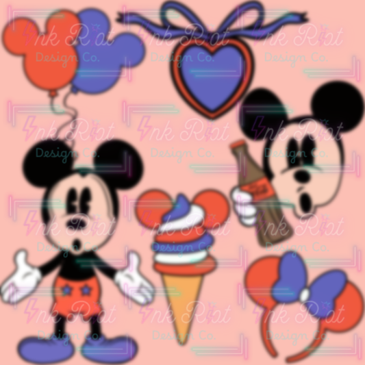 RWB Mick Clipart Bundle - COMMERCIAL USE ONLY