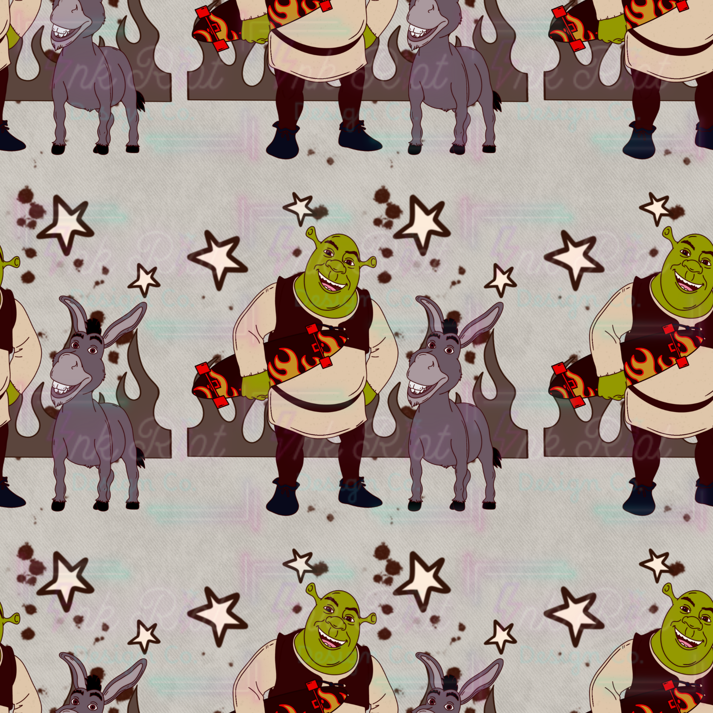 Skater Ogre Seamless